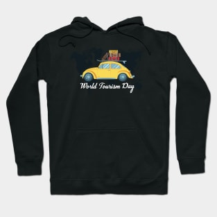 World Tourism Day - Packs Your Bag & Get Your Car For Travel Hoodie